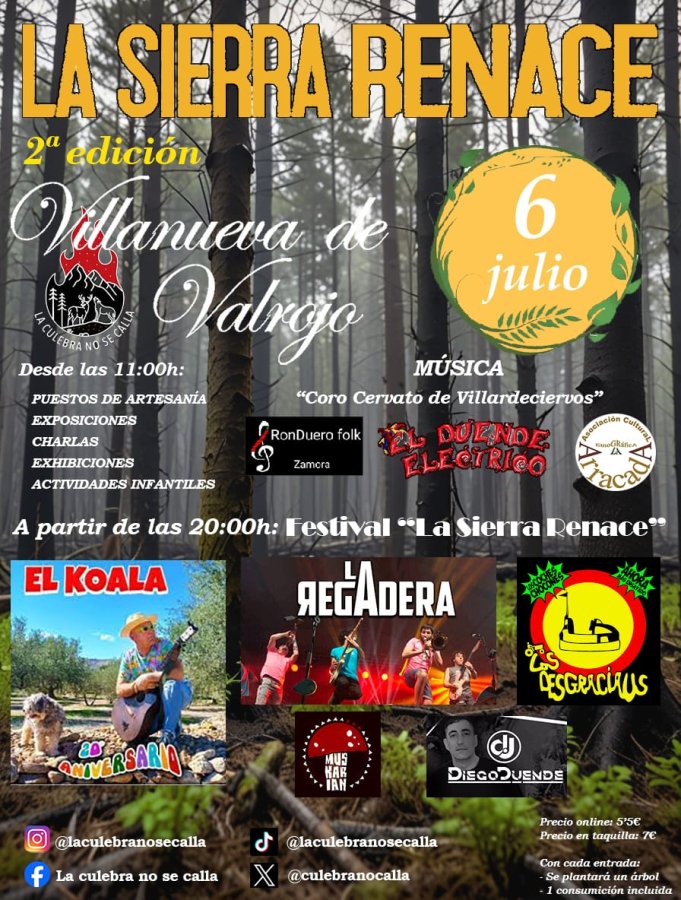 La Sierra Renace (2ª Edición) – Horarios